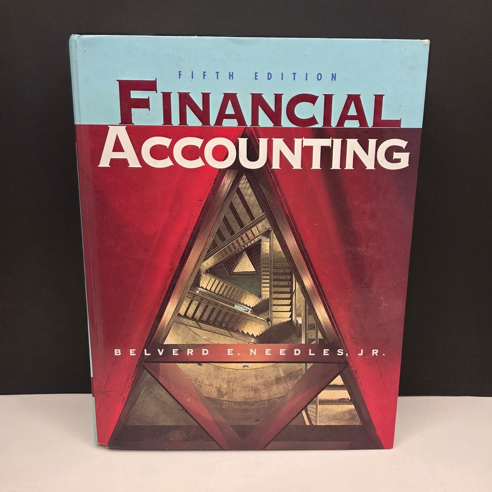 Financial Accounting Belverd Needles 5th Ed Textbook Hardcover 1995 Vintage BB17